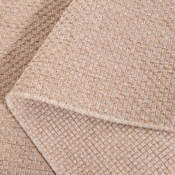 Safavieh Sisal Inspired Ivory Area Rug Woven Polypropylene Texture for Living Rooms and Entryways Brown 6'-7" x 9'-6" SAW640E-6