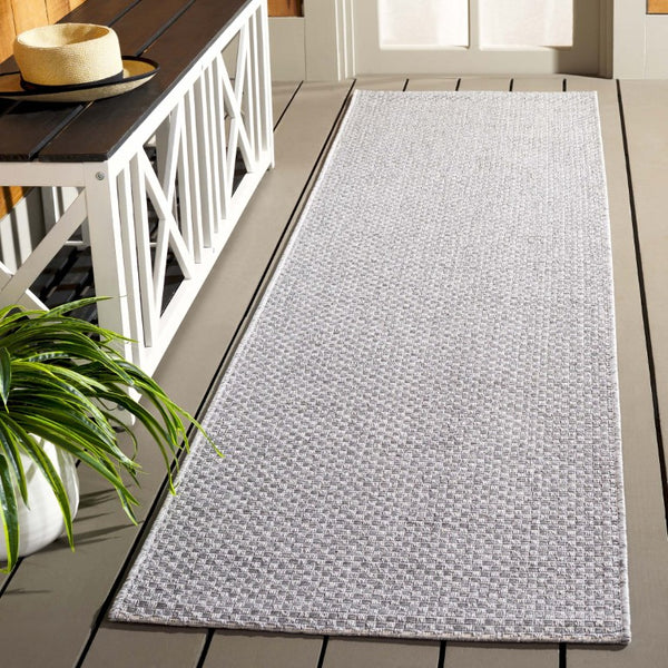 Safavieh Sisal Inspired Ivory Area Rug Woven Polypropylene Texture for Living Rooms and Entryways Silver 2'-2" x 9'-0" SAW640F-29