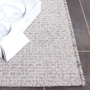 Safavieh Sisal Inspired Ivory Area Rug Woven Polypropylene Texture for Living Rooms and Entryways Silver 3'-0" x 5'-0" SAW640F-3