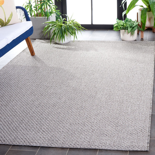 Safavieh Sisal All-Weather 640 Power Loomed Indoor / Outdoor Rug X23 Light Grey 9' x 12'