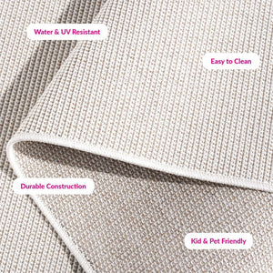 Safavieh Sisal Inspired Power Loomed Polypropylene Area Rug Neutral Ivory Beige Living Room SAW642A-6
