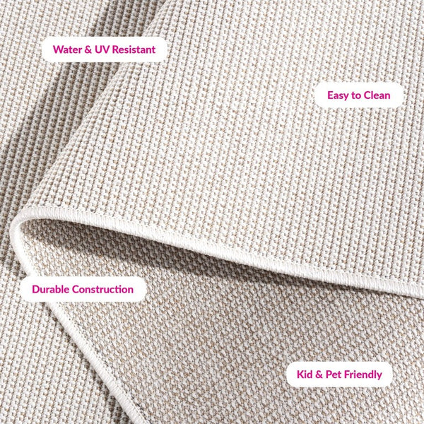Safavieh Sisal Inspired Power Loomed Polypropylene Area Rug Neutral Ivory Beige Living Room SAW642A-6
