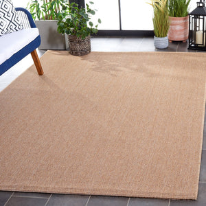 Safavieh Sisal All-Weather Natural Area Rug – Low-Profile, Power-Loomed Durability For Indoor And Covered Outdoor Use 7'-9" x 7'-9" SAW642B-8SQ