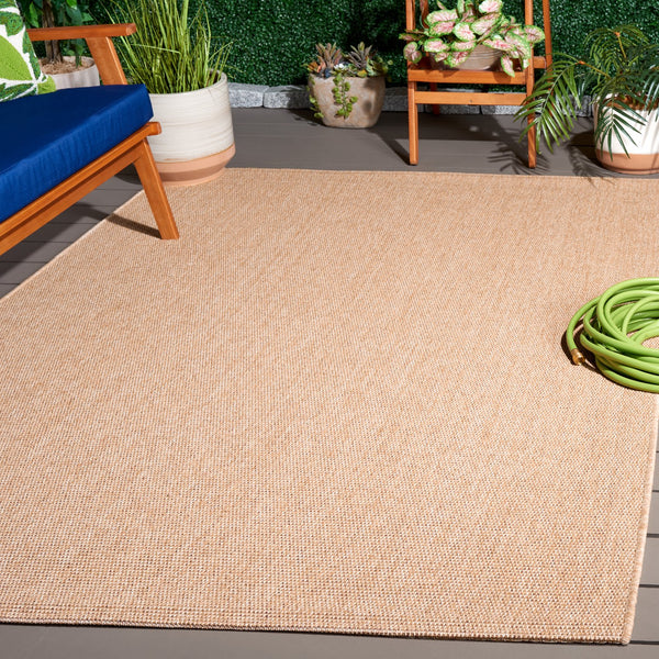 Safavieh Sisal Natural All-Weather Area Rug 3/8" Low-Profile Power-Loomed Turkey Durable Stain-Resistant Mat 3'-0" x 5'-0" SAW642B-3