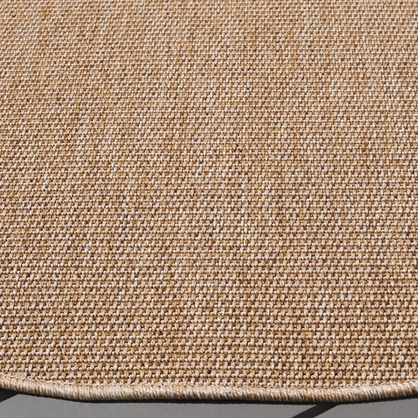 Safavieh Sisal Natural Tone Round Indoor Rug Power Loomed Synthetic Fiber for Living Spaces SAW642B-5R