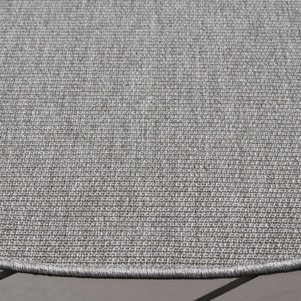 Safavieh Sisal All Weather Round Grey Polypropylene Rug for Modern and Transitional Living Spaces SAW642F-5R