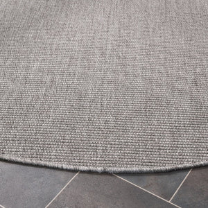 Safavieh Sisal All Weather Round Grey Polypropylene Rug Power Loomed for Living Rooms SAW642F-8R