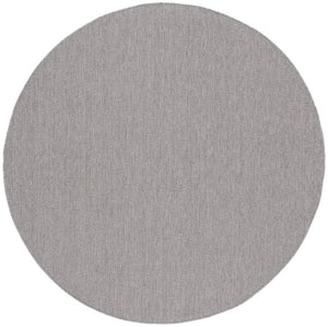 Safavieh Sisal All Weather Round Grey Polypropylene Rug Power Loomed for Living Rooms SAW642F-8R
