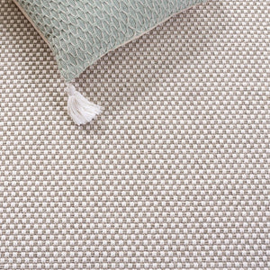 Safavieh Sisal Inspired Polypropylene Area Rug Low Pile Neutral Texture for Living Room Ivory / Grey SAW644F-9