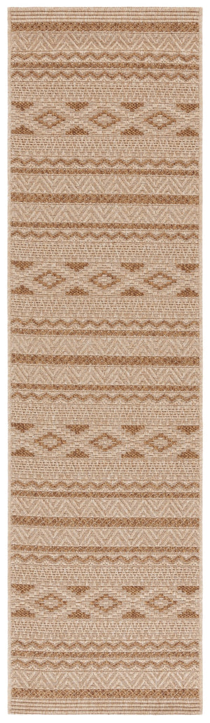 Safavieh Sisal All-weather Area Rug - Durable, Stylish Outdoor And Indoor Decor With Timeless Geometric Charm Natural ,Brown 86% Polypropylene,14% Polyester Saw646b-7r