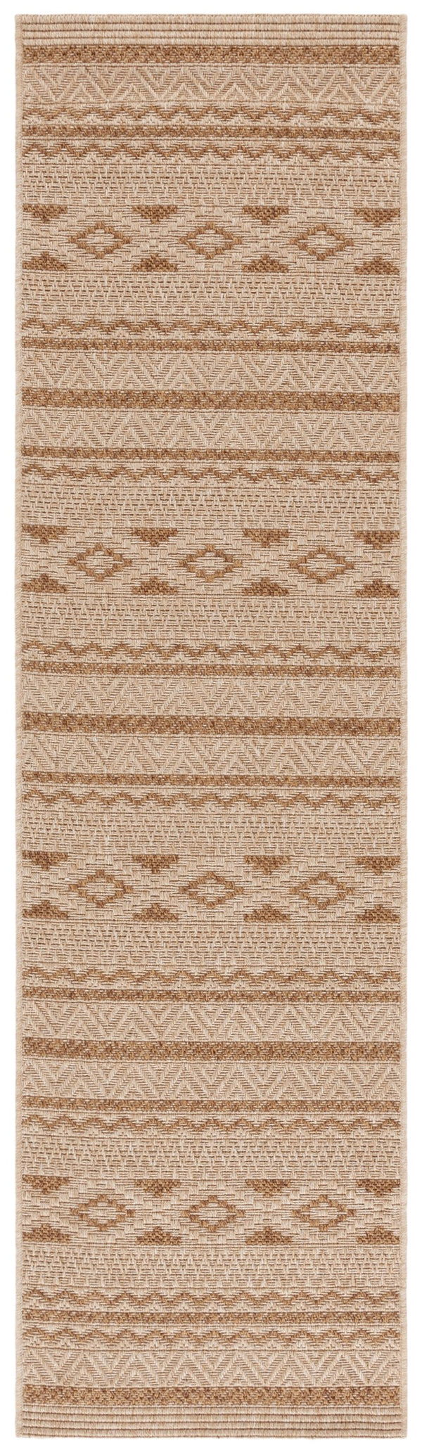 Safavieh Sisal All-weather Area Rug - Durable, Stylish Outdoor And Indoor Decor With Timeless Geometric Charm Natural ,Brown 86% Polypropylene,14% Polyester Saw646b-7r