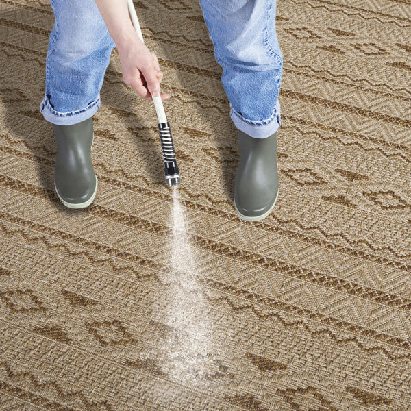 Safavieh Sisal All-weather Area Rug - Durable, Stylish Outdoor And Indoor Decor With Timeless Geometric Charm Natural ,Brown 86% Polypropylene,14% Polyester Saw646b-7r