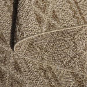 Safavieh Sisal All-weather Area Rug - Durable, Stylish Outdoor And Indoor Decor With Timeless Geometric Charm Natural ,Brown 86% Polypropylene,14% Polyester Saw646b-7r