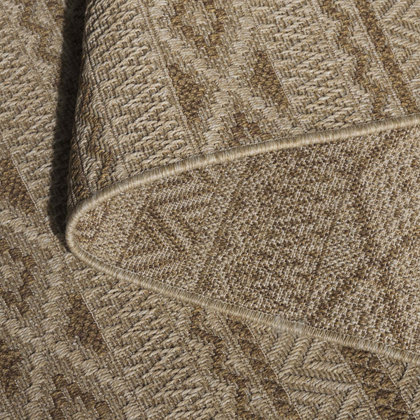 Safavieh Sisal All-weather Area Rug - Durable, Stylish Outdoor And Indoor Decor With Timeless Geometric Charm Natural ,Brown 86% Polypropylene,14% Polyester Saw646b-7r