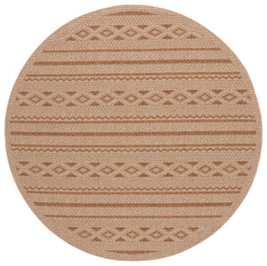 Safavieh Sisal All-weather Area Rug - Durable, Stylish Outdoor And Indoor Decor With Timeless Geometric Charm Natural ,Brown 86% Polypropylene,14% Polyester Saw646b-7r