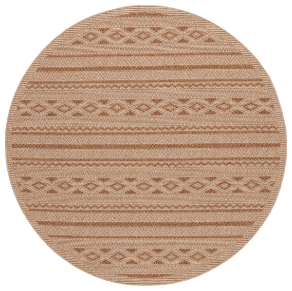Safavieh Sisal All-weather Area Rug - Durable, Stylish Outdoor And Indoor Decor With Timeless Geometric Charm Natural ,Brown 86% Polypropylene,14% Polyester Saw646b-7r