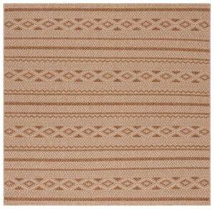 Safavieh Sisal All-weather Area Rug - Durable, Stylish Outdoor And Indoor Decor With Timeless Geometric Charm Natural ,Brown 86% Polypropylene,14% Polyester Saw646b-7r