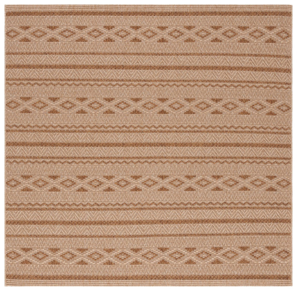 Safavieh Sisal All-weather Area Rug - Durable, Stylish Outdoor And Indoor Decor With Timeless Geometric Charm Natural ,Brown 86% Polypropylene,14% Polyester Saw646b-7r