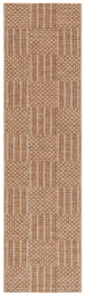 Safavieh Sisal Elegant All-weather Rug For Indoor And Outdoor Spaces - Durable, Stylish, And Easy To Maintain Natural ,Brown 86% Polypropylene,14% Polyester Saw648b-5