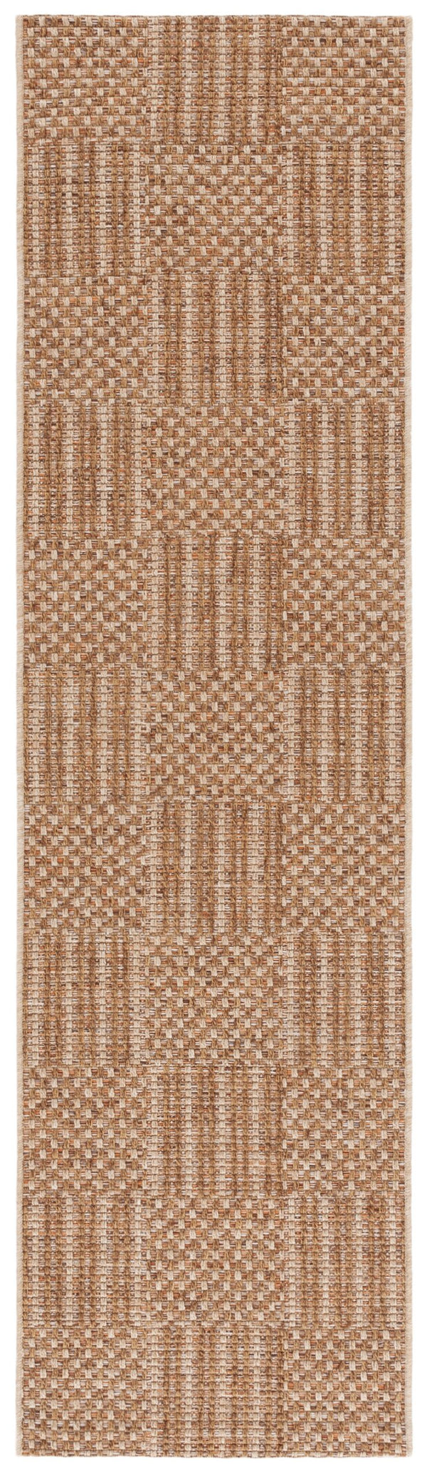 Safavieh Sisal Elegant All-weather Rug For Indoor And Outdoor Spaces - Durable, Stylish, And Easy To Maintain Natural ,Brown 86% Polypropylene,14% Polyester Saw648b-5