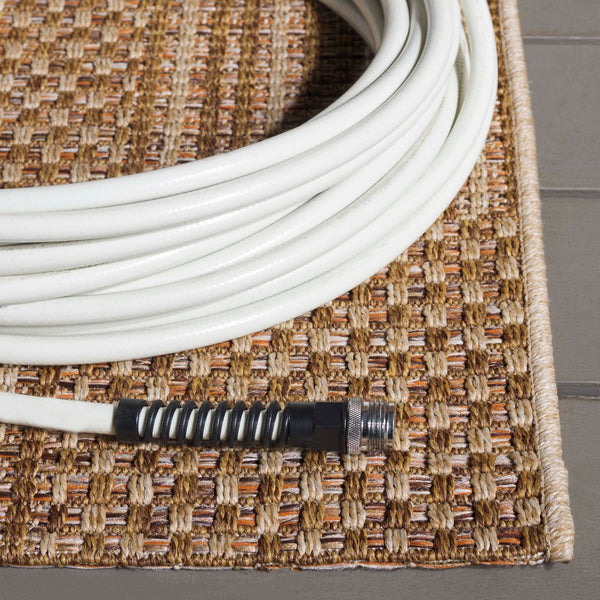 Safavieh Sisal Elegant All-weather Rug For Indoor And Outdoor Spaces - Durable, Stylish, And Easy To Maintain Natural ,Brown 86% Polypropylene,14% Polyester Saw648b-5