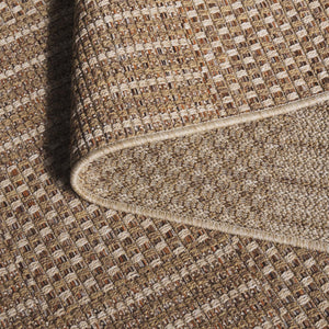 Safavieh Sisal Elegant All-weather Rug For Indoor And Outdoor Spaces - Durable, Stylish, And Easy To Maintain Natural ,Brown 86% Polypropylene,14% Polyester Saw648b-5