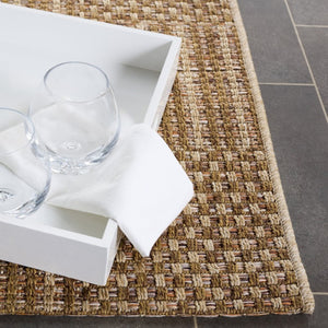 Safavieh Sisal Inspired All Weather Indoor Outdoor Area Rug Coastal Farmhouse Living Room Accent Off White SAW648B-6