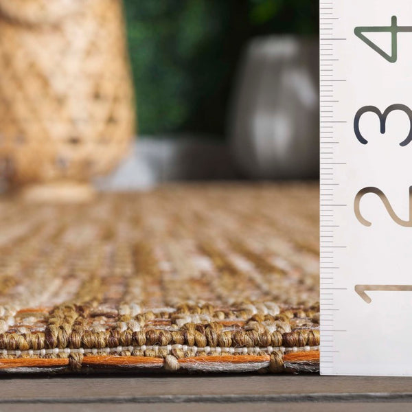 Safavieh Sisal Inspired All Weather Indoor Outdoor Area Rug Coastal Farmhouse Living Room Accent Off White SAW648B-6