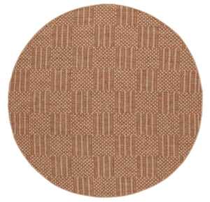 Safavieh Sisal Elegant All-weather Rug For Indoor And Outdoor Spaces - Durable, Stylish, And Easy To Maintain Natural ,Brown 86% Polypropylene,14% Polyester Saw648b-5