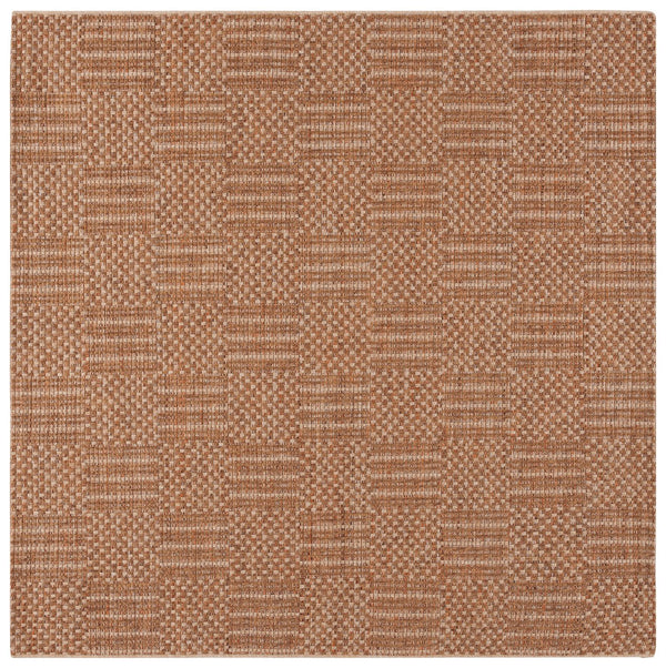 Safavieh Sisal Elegant All-weather Rug For Indoor And Outdoor Spaces - Durable, Stylish, And Easy To Maintain Natural ,Brown 86% Polypropylene,14% Polyester Saw648b-5