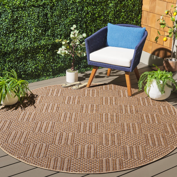 Safavieh Sisal Elegant All-weather Rug For Indoor And Outdoor Spaces - Durable, Stylish, And Easy To Maintain Natural ,Grey 86% Polypropylene,14% Polyester Saw648c-7sq