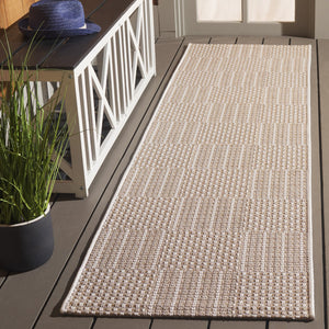 Safavieh Sisal Elegant All-weather Rug For Indoor And Outdoor Spaces - Durable, Stylish, And Easy To Maintain Taupe ,Beige 86% Polypropylene,14% Polyester Saw648e-7sq