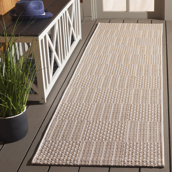 Safavieh Sisal Elegant All-weather Rug For Indoor And Outdoor Spaces - Durable, Stylish, And Easy To Maintain Taupe ,Beige 86% Polypropylene,14% Polyester Saw648e-7sq