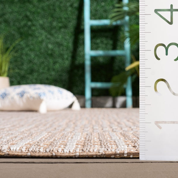 Safavieh Sisal Inspired All Weather Indoor Outdoor Area Rug Coastal Farmhouse Living Room Accent Brown SAW648E-6