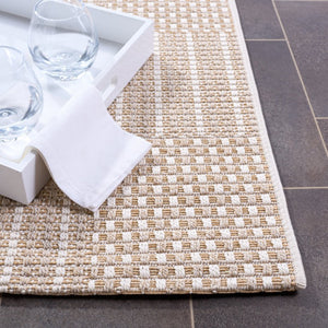 Safavieh Sisal Inspired All Weather Indoor Outdoor Area Rug Coastal Farmhouse Living Room Accent Brown SAW648E-6