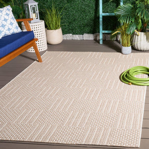 Safavieh Sisal Inspired All Weather Indoor Outdoor Area Rug Coastal Farmhouse Living Room Accent Brown SAW648E-6