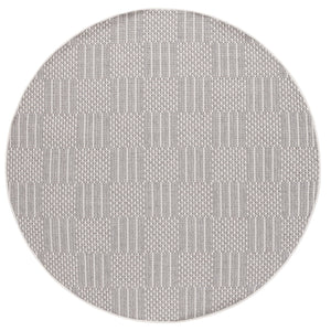 Safavieh Sisal Elegant All-weather Rug For Indoor And Outdoor Spaces - Durable, Stylish, And Easy To Maintain Grey ,Ivory 86% Polypropylene,14% Polyester Saw648f-7r