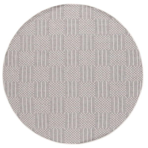 Safavieh Sisal Elegant All-weather Rug For Indoor And Outdoor Spaces - Durable, Stylish, And Easy To Maintain Grey ,Ivory 86% Polypropylene,14% Polyester Saw648f-7r