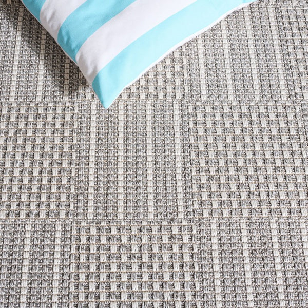 Safavieh Sisal All-Weather Indoor Outdoor Rug Power Loomed Polypropylene Neutral Living Room Gray SAW648F-9