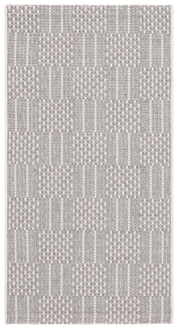 Safavieh Sisal Elegant All-weather Rug For Indoor And Outdoor Spaces - Durable, Stylish, And Easy To Maintain Grey ,Ivory 86% Polypropylene,14% Polyester Saw648f-7r