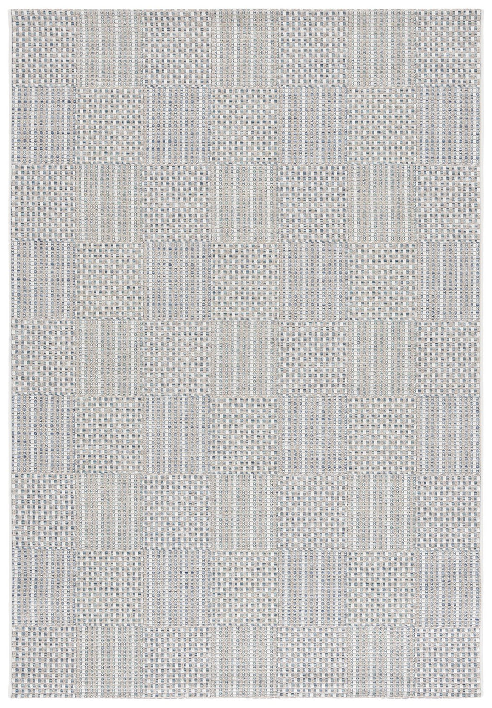 Safavieh Sisal Elegant All-weather Rug For Indoor And Outdoor Spaces - Durable, Stylish, And Easy To Maintain Aqua ,Beige Ivory 86% Polypropylene,14% Polyester Saw648j-5