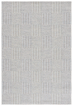 Safavieh Sisal Elegant All-weather Rug For Indoor And Outdoor Spaces - Durable, Stylish, And Easy To Maintain Aqua ,Beige Ivory 86% Polypropylene,14% Polyester Saw648j-5