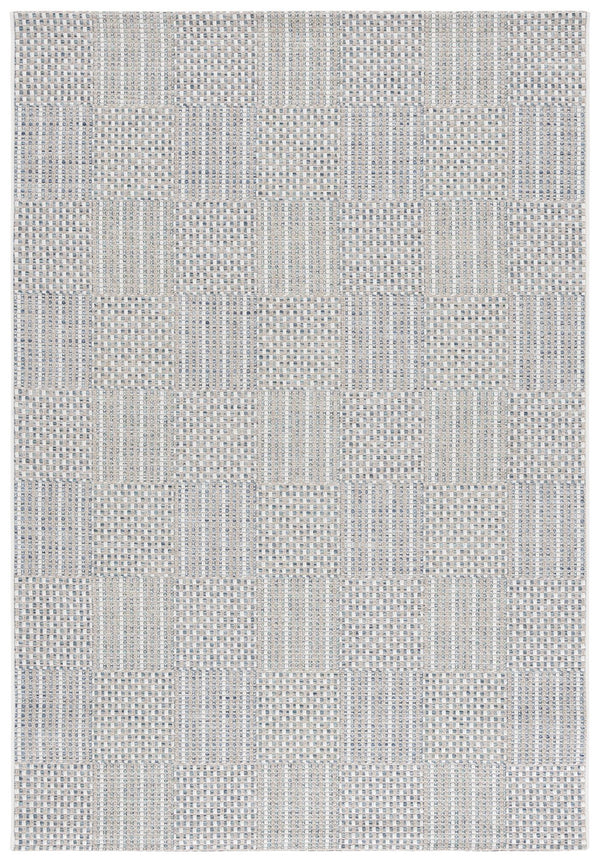 Safavieh Sisal Elegant All-weather Rug For Indoor And Outdoor Spaces - Durable, Stylish, And Easy To Maintain Aqua ,Beige Ivory 86% Polypropylene,14% Polyester Saw648j-5