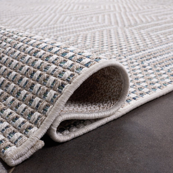 Safavieh Sisal Inspired All Weather Indoor Outdoor Area Rug Coastal Farmhouse Living Room Accent Teal SAW648J-6
