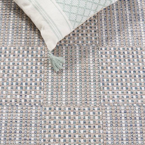 Safavieh Sisal Inspired All Weather Indoor Outdoor Area Rug Coastal Farmhouse Living Room Accent Teal SAW648J-6