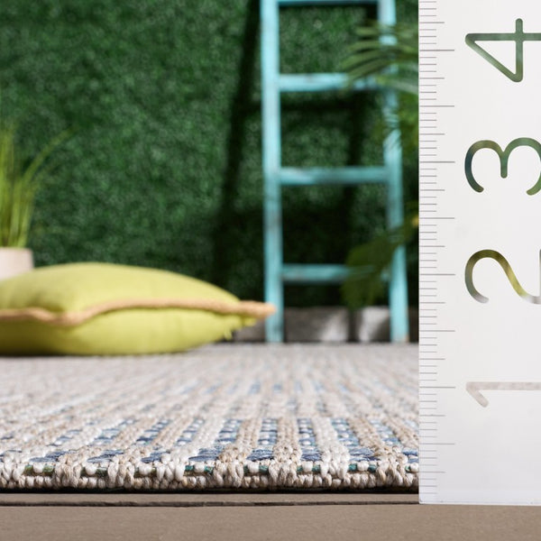 Safavieh Sisal Inspired All Weather Indoor Outdoor Area Rug Coastal Farmhouse Living Room Accent Teal SAW648J-6