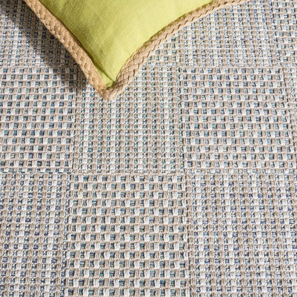 Safavieh Sisal All-Weather Indoor Outdoor Rug Power Loomed Polypropylene Neutral Living Room Blue SAW648J-9
