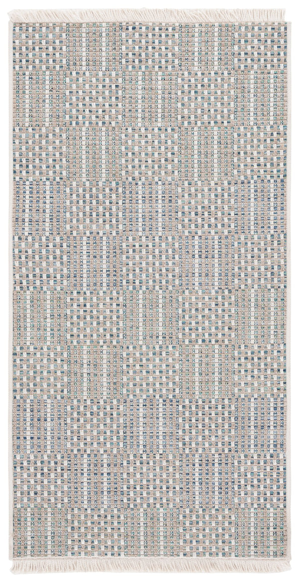 Safavieh Sisal Elegant All-weather Rug For Indoor And Outdoor Spaces - Durable, Stylish, And Easy To Maintain Aqua ,Beige Ivory 86% Polypropylene,14% Polyester Saw648j-5