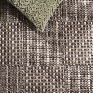 Safavieh Sisal Elegant All-weather Rug For Indoor And Outdoor Spaces - Durable, Stylish, And Easy To Maintain Black ,Grey 86% Polypropylene,14% Polyester Saw648z-9