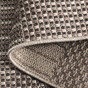 Safavieh Sisal Elegant All-weather Rug For Indoor And Outdoor Spaces - Durable, Stylish, And Easy To Maintain Black ,Grey 86% Polypropylene,14% Polyester Saw648z-9